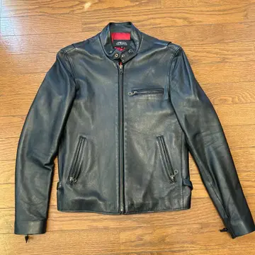 PW LEATHER 51 라이더 자켓 싱글 천연 가죽 램 가죽