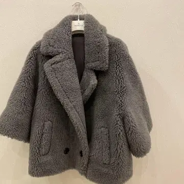 테디 숏 아우터 그레이