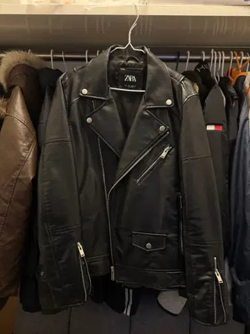 ZARA 블랙 라이더 자켓 M size