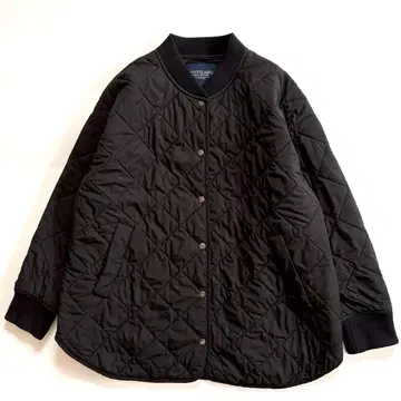 새상품급 어반 리서치 서니 라벨 퀼팅 블루종 블랙