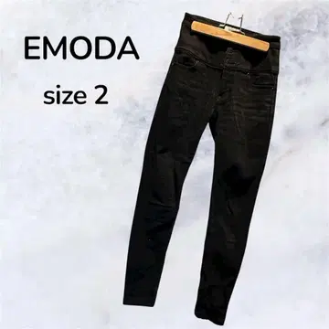 EMODA ELDER 블랙 스키니 데님 사이즈 2