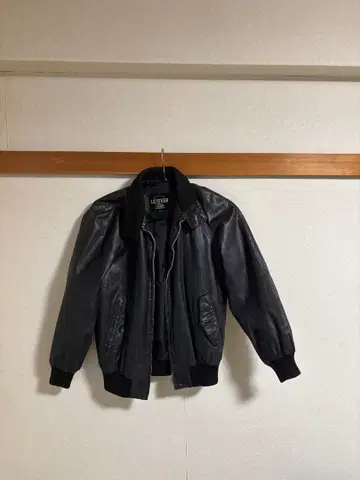 Sunbird 가죽 블랙 자켓 M