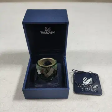 P3 스와로브스키 Swarovski 그린 반지 약 13호