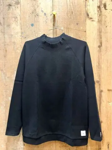 블랑 웍스 스팬 플라이스 모크넥 긴팔 티 BK-XL 일본제