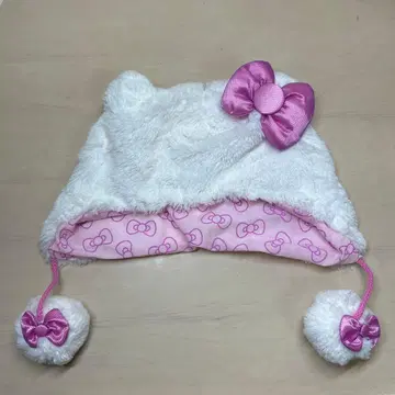 헬로키티 귀도리 모자