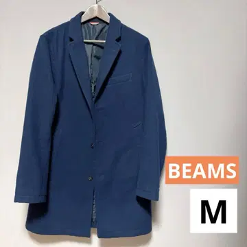 빔즈 BEAMS 체스터 코트 네이비 M 남성용