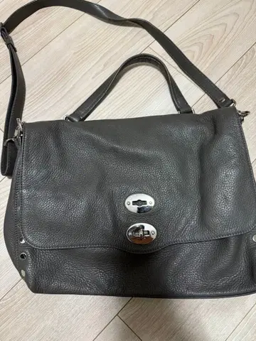 ZANELLATO 그레이 가죽 숄더백