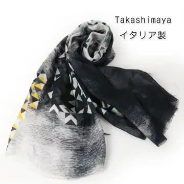 295 새상품 타카시마야 Abstract 대형 스카프 머플러