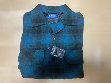 백 넘버 울 믹스 오픈 카라 셔츠 S 보트 셔츠