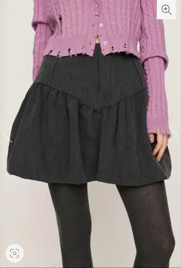 [ 새상품 ] BALLOON 숏 스커트 GRAY 사이즈 1