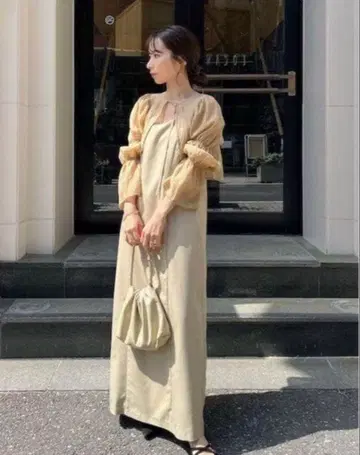 CAPRICIEUX LE'MAGE 볼레로 SET 아지메 원피스 포멀