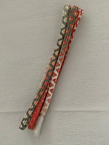 도묘 허리띠 미타케구미 [ 홍매 ]