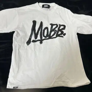 MOBB 로고 프린트 T셔츠 화이트