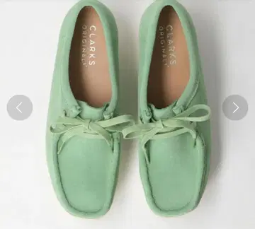 새상품 CLARKS ORIGINALS 모카신 민트 그린