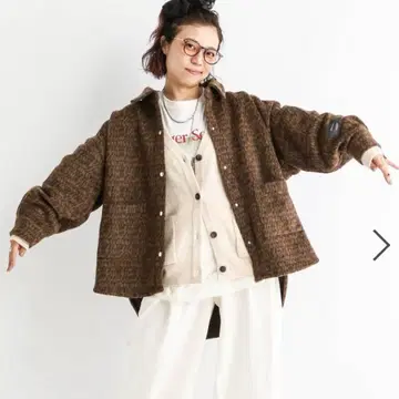 샤기 아우터 레오파드 패턴 keep being you