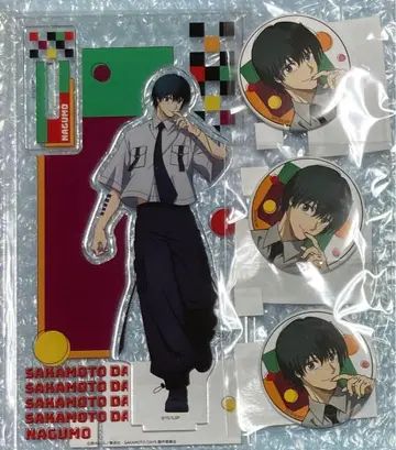 SAKAMOTO DAYS 마루쿠지 Y2K 아크릴 스탠드 캔뱃지 나구모