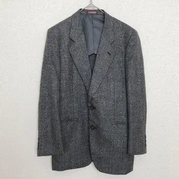 워십 | 체크 무늬 테일러드 자켓 [ A3 ] 모 혼방 싱글 브레스티드