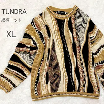TUNDRA 툰드라 3D 니트 입체편 올 패턴 캐나다 XL COOGI풍