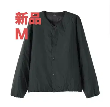 무인양품 경량 다운 포켓터블 노카라 자켓 신사 M 블랙