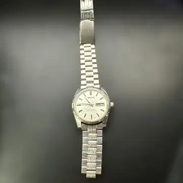 세이코 자동 와인딩 손목시계 실버