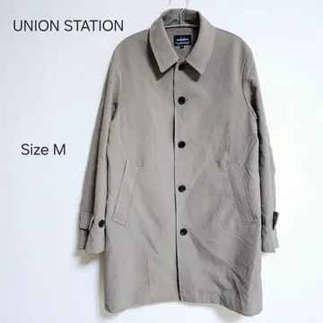 새상품급 UNION STATION 스텐카라 코트 심플 베이지