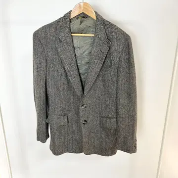 해리스 트위드 헤링본 테일러드 자켓
