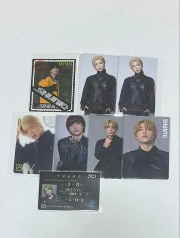 befirst SHUNTO 슈토 트레이딩 카드 온라인 복권 스티커