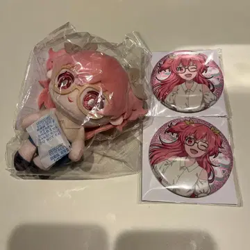 하피콜레 프로세카 아이리 봉제 인형 A상 캔뱃지 3종 세트 모모이 아이리