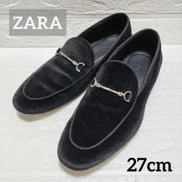컨디션 최상 ZARA 자라 비트 로퍼 플랫슈즈 블랙 27cm