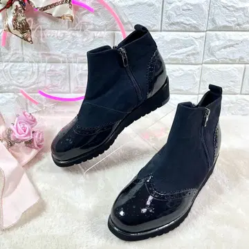 [ 새상품급 ] 뷰포트 가죽 통굽 웨지솔 윙칩 24