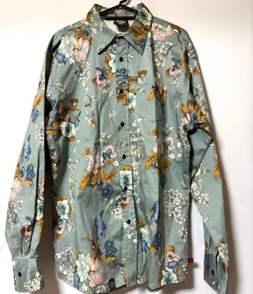 90s 빈티지 DOGTOWN 올 패턴 셔츠 XL 사이즈 도그타운 꽃무늬