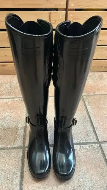 헌터 장화 퀼팅 레인부츠 롱 부츠 톨