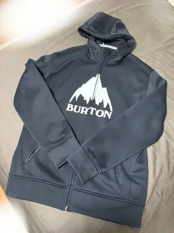 BURTON 풀 집업 후드 부착 후드티 스노우보드웨어
