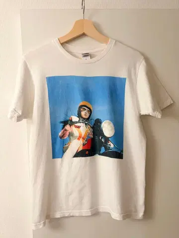 스피츠 인디고 지평선 30th 재킷 사진 티셔츠 화이트 S 사이즈