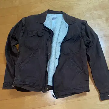 GOLDEN PLAINS 브라운 자켓 구제 의류 오일드 자켓