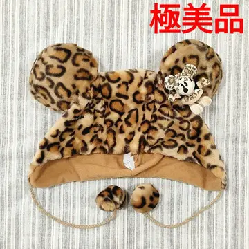 컨디션 최상 디즈니 레오파드 무늬 팬캡 미니 인형 포함