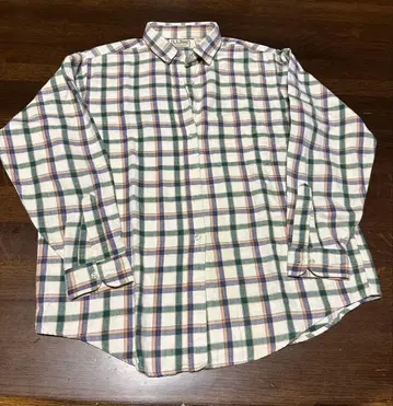 L.L.Bean USA 긴팔 체크 플란넬 셔츠 M