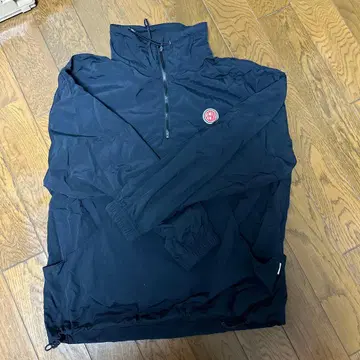 나일론 하프 지퍼 자켓 블랙