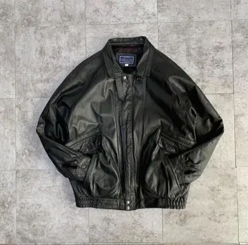 80s type A-2 real leather bomber jacket