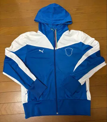 진품 구제 의류 PUMA 후드 부착 저지 이탈리아 컬러 90~00's