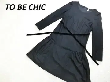 새상품급 투 비 시크 포멀 리본 원피스 블랙 42