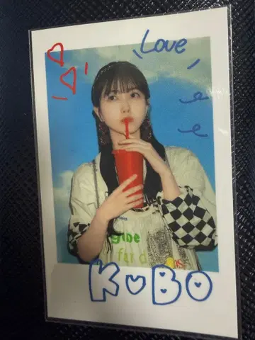 노기 카페 쿠보 시오리 폴라로이드풍 스티커