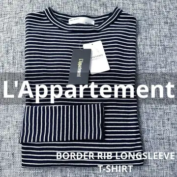 라빠르망 BORDER RIB LONGSLEEVE T-SHIRT 새상품