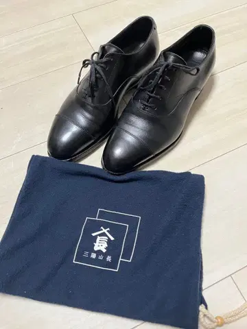 [ 새상품급 ] 산요야마초 스트레이트 팁 사이즈 7E 블랙 2010