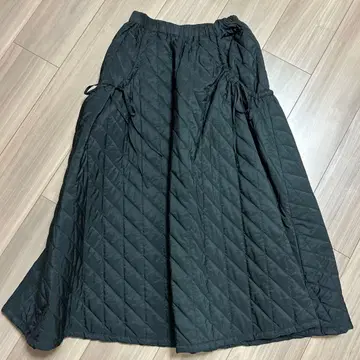 MACHATT 퀼팅 스커트 블랙