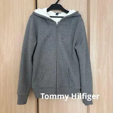 새상품급 [ Tommy Hilfiger ] 그레이 후드 부착 후드티