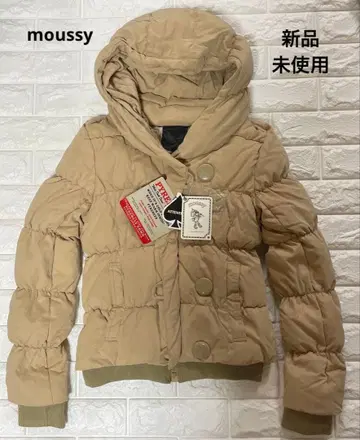 미사용 새상품 MOUSSY (마우지) 다운 자켓 베이지 S 사이즈 상당