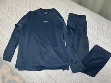 TENTIAL 박쿠네 드라이 네이비 긴팔 상하의 세트 남성용 M