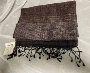 화포 실크 모헤어 스톨 프린지