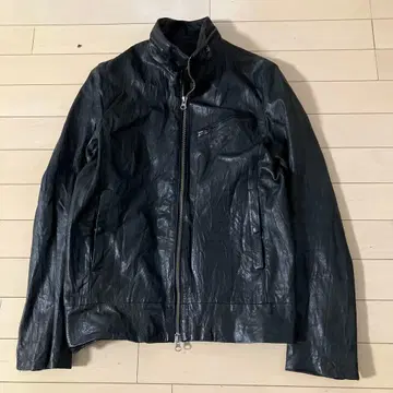 11.11 AND A 안도에 가죽 라이더 자켓 블랙 42